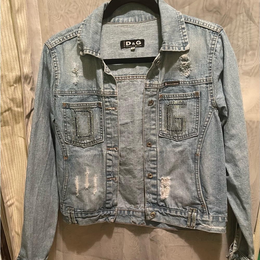 dolce gabbana jean jacket use i good condition